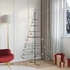 Kalėdų Kūgio Medis s stovu Juoda 180,5 cm Plienas