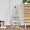 Kalėdų Kūgio Medis s stovu Juoda 90 cm Plienas