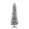Dirbtinė Kalėdų eglutė Balta 210 cm PVC ir Metalas ir Plastikas