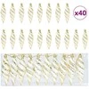 Kalėdinis spiralinis kamuolys 40 pcs Auksinė Plastmasė