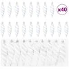 Kalėdinis spiralinis kamuolys 40 pcs Balta Plastmasė