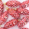 Kalėdų puošmena su pušų kankorėžiais 40 pcs Raudona Plastmasė