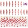 Kalėdinis spiralinis kamuolys 40 pcs Raudona Plastmasė