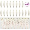 Kalėdinis spiralinis kamuolys 40 pcs šampano Plastmasė