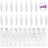 Kalėdinis spiralinis kamuolys 40 pcs Sidabro Plastmasė