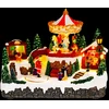 Kalėdų miestelis su karusele SALO 25,5 x 16 x 21,5 cm Derva
