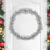 Kalėdų rutulių girlianda LED Sidabro 186 cm Polystirenas
