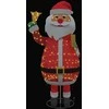Kalėdų senelis su 200 LED Šilta balta 100 x 180 cm audinys