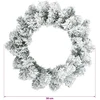 Kalėdų Vainikas Balta Ø 30 cm PVC