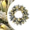 Kalėdų Vainikas Žalia ir balta Ø 50 cm PVC ir PE 25 LED
