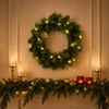 Kalėdų Vainikas Žalia Ø 30 cm PVC 25 LED