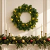 Kalėdų Vainikas Žalia Ø 50 cm PVC 25 LED