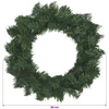 Kalėdų Vainikas Žalia Skersmuo 50 cm PVC