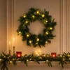 Kalėdų Vainikas Žalia Ø 50 cm PVC ir PE 25 LED