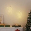 Kalėdų žibintai Kalėdų Senelio Siluetas 2 vnt 35 LED