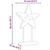 Kalėdų žvaigždė LED Ruda 31 x 15 x 46 cm Kieto teka medžio