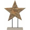 Kalėdų žvaigždė Ruda 43,5 x 13,5 x 59 cm Kieto teka medžio