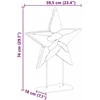 Kalėdų žvaigždė LED Ruda 59,5 x 18 x 74 cm Kieto teka medžio