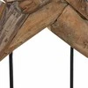 Kalėdų žvaigždė LED Ruda 59,5 x 18 x 74 cm Kieto teka medžio