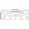 Kalėdų Žvaigždė 432 LED Įvairiaspalvis 182 x 58 cm PVC