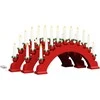 Kalėdų žvakių arkos su 10 LED žvakių 3 pcs Raudona