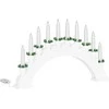 Kalėdų žvakių arkos su 10 LED žvakių Balta 47 x 5 x 29 cm