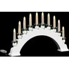 Kalėdų žvakių arkos su 10 LED žvakių Balta 47 x 5 x 29 cm