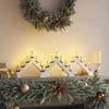 Kalėdų žvakių tiltas 3 vnt. 7 LED Šilta balta 39.5 x 5 x 29 cm