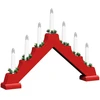Kalėdų žvakių tiltas 3 vnt. 7 LED Šilta balta 39.5 x 5 x 29 cm