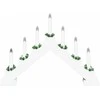 Kalėdų žvakių tiltas su 7 LED Balta 39.5 x 5 x 29 cm