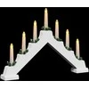 Kalėdų žvakių tiltas su 7 LED Balta 39.5 x 5 x 29 cm