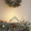Kalėdų žvakių tiltas su 7 LED Balta 39.5 x 5 x 29 cm