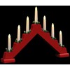 Kalėdų žvakių tiltas su 7 LED Raudona 39.5 x 5 x 29 cm