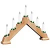 Kalėdų žvakių tiltas 7 LED Šilta balta 39.5 x 5 x 29 cm