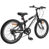 Kalnų Dviratis 24 Colių 6-Speed 8-12 metų Juoda