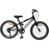 Kalnų Dviratis 24 Colių 6-Speed 8-12 metų Juoda