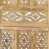 Kambario pertvara, 5 dalių, 200x165cm, mango masyvas, raižyta
