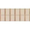 Kambario pertvara, 6 segmentai, taupe spalvos, 420x180cm
