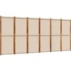 Kambario pertvara, 6 segmentai, taupe spalvos, 420x180cm