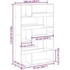 Kambario pertvara, sendintos medienos, 100x33x156,5cm, mediena