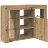 TV staliukas Kampinė LED televizoriaus spinta 100x40x68cm Amatininkų ąžuolas
