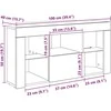 TV staliukas Kampinė LED televizoriaus spinta Balta 100 x 40 x 50 cm