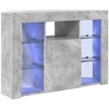 TV staliukas Kampinė LED televizoriaus spinta 100x40x68cm Betono pilka
