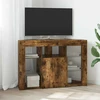 TV staliukas Kampinė LED televizoriaus spinta 100x40x68cm Rūkyta ąžuolas