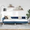 Lova Kampinė lovos konstrukcija Mėlyna 80 x 200 cm audinys