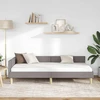 Lova Kampinė lovos konstrukcija Taupe 80 x 200 cm audinys