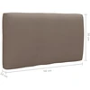 Kampinė sodo sofos dalis iš palečių, pilkai impregnuota pušis