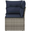 | Sodo sofa | su pagalve Pilka 62 x 62 x 69 cm Poli ratanas