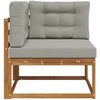 Lauko kampinis sofa Natūrali