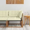 Lauko kampinė sofa Kietos akacijos mediena Natūrali